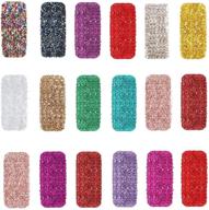 👜 18 colorful bags: irregular metallic crushed glass chips, chunky glitter sprinkles for nail arts, crafts, diy vase filler, epoxy resin molds, scrapbooking, jewelry making, and decorations (2-4mm) logo