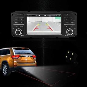 img 1 attached to 🚗 Upgrade Your Jeep Grand Cherokee with Android 10.0 Car Stereo Radio: In-Dash Navigation, Bluetooth, and Rear View Camera Included!