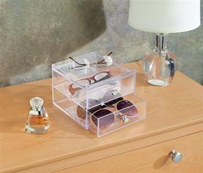 img 2 attached to InterDesign Clarity Stackable 2 Drawer Organizer