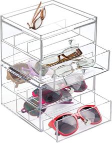 img 1 attached to InterDesign Clarity Stackable 2 Drawer Organizer