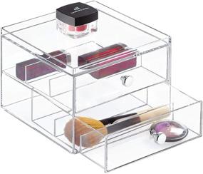 img 3 attached to InterDesign Clarity Stackable 2 Drawer Organizer