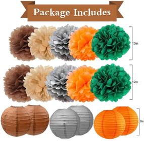 img 2 attached to 🦊 Woodland Animals Baby Shower Decorations | Pom Poms, Lanterns & Supplies