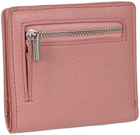 img 2 attached to 👛 RFID Women's Leather Small Compact Bifold Pocket Wallet with ID Window (Pink Mini Purse)