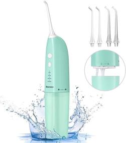 img 4 attached to 🦷 Newmana Professional Dental Water Flosser - Portable and Rechargeable with 4 Modes, IPX7 Waterproof, Detachable Water Tank for Home & Travel