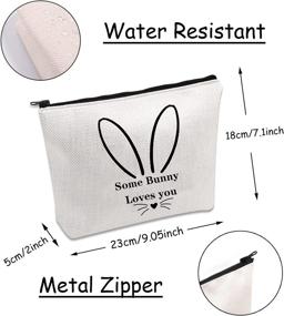 img 3 attached to JXGZSO Makeup Zipper Rabbit Cosmetic