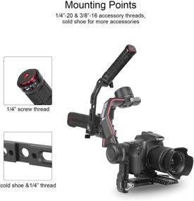 img 3 attached to Optimize Your DJI RS 2 / RSC 2 Gimbal Experience with Adjustable Handle Sling Handgrip for Mounting Mic/Monitor, and more