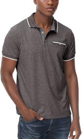 img 3 attached to 👕 Men's Regular Contrast T-Shirts with Casual Pockets in Shirts