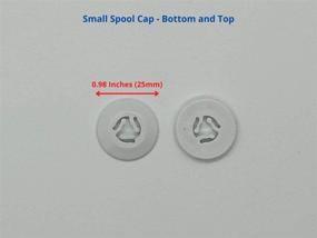 img 1 attached to 🧵 3PC Spool Pin Cap Set for Brother, Babylock, Bernina, White, Simplicity Sewing & Embroidery Machines - Replacement Spool Cap Set in 3 Sizes (45mm, 35mm, 25mm) by Apartment ABC