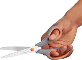 img 3 attached to Pack of 3 Amazon Basics Multipurpose Office 🔪 Scissors with Comfort Grip and Titanium Fused Stainless Steel