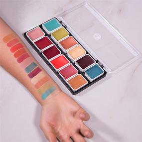 img 3 attached to 💄 Discover the Ultimate Narrative Cosmetics 12 Color Complexion Alcohol Activated Makeup Palette for Special Effects - Waterproof Skin Tone SFX Makeup for Pros