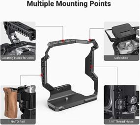 img 2 attached to Enhanced Shooting Experience: SmallRig Cage for FUJIFILM X-T4 with VG-XT4 Vertical Battery Grip CCF2810