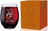 🦊 unbreakable tritan plastic stemless wine glass in 16 oz size - dishwasher safe (oh for fox sake) логотип