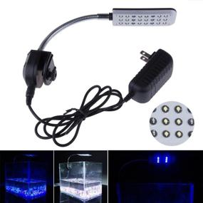 img 3 attached to Lemonbest 24 LED Aquarium Lamp, Super Bright Fish Tank Light with Stainless Steel Tube, Flexible Clamp Clip and Flood Downlight