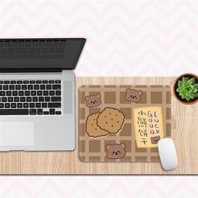 img 1 attached to 🖥️ Cute Kawaii Desk Mat & Large Gaming Mouse Pad: Perfect for Home Office Work and Gaming