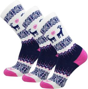 img 4 attached to 🧦 Top-Quality Merino Wool Ski Socks for Girls - Optimal Comfort and Warmth!