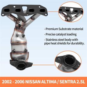 img 3 attached to YITAMOTOR Catalytic Converter for 2002-2006 Nissan Altima 2.5L with Exhaust Manifold - EPA Compliant