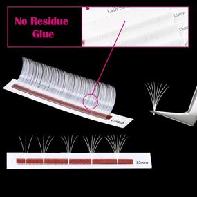img 1 attached to 👁️ Наращивание ресниц объем 0.07 Цветные ресницы - Легкие объемные ресницы - D-изгиб ресниц объемного наращивания (Белый 0.07-D, 15-20 смешанных)