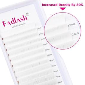 img 2 attached to 👁️ Eyelash Extension Volume 0.07 Color Lashes - Easy Fan Lashes - D Curl Blooming Volume Lash Extensions (White 0.07-D, 15-20 Mixed)