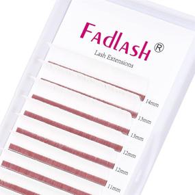 img 4 attached to 👁️ Eyelash Extension Volume 0.07 Color Lashes - Easy Fan Lashes - D Curl Blooming Volume Lash Extensions (White 0.07-D, 15-20 Mixed)