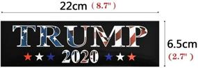 img 2 attached to Набор наклеек для бампера Trump 2020 из 10 штук, 8,7'' x 2,6'', "Сохраните Америку Великой" на автомобили и грузовики, водонепроницаемые, для президентских выборов 2020 года в Соединенных Штатах.