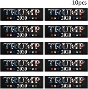 img 3 attached to Набор наклеек для бампера Trump 2020 из 10 штук, 8,7'' x 2,6'', "Сохраните Америку Великой" на автомобили и грузовики, водонепроницаемые, для президентских выборов 2020 года в Соединенных Штатах.