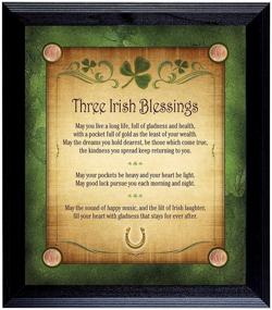 img 1 attached to 🍀 Irish Blessings Wall Frame with 4 Lucky Irish Pennies