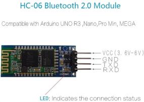 img 3 attached to DSD TECH HC-06 модуль Bluetooth 2.0 SPP для беспроводного соединения UNO R3 Nano (базовая версия) - улучшенная связь для проектов Arduino.