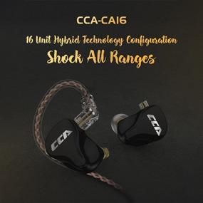 img 3 attached to 🎧 CCA CA16 HiFi Вкладыши монитора в ухо с сбалансированным звуком и высокой четкостью - шумоподавление, бас-ориентированные звуковые наушники для спорта