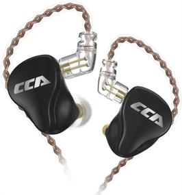 img 4 attached to 🎧 CCA CA16 HiFi Вкладыши монитора в ухо с сбалансированным звуком и высокой четкостью - шумоподавление, бас-ориентированные звуковые наушники для спорта