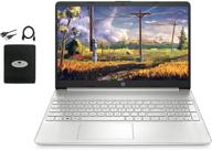 💻 hp 15.6" fhd laptop for business & student, amd athlon silver 3050u, 8gb ram, 256gb ssd, radeon graphics, hdmi, webcam, windows 10 - with ghost manta accessories logo