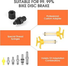 img 2 attached to 🔧 Professional Hydraulic Disc Brake Bleed Kit for West Biking - DOT Code5, Code R, Juicy J3, J5, J7, Ultimate Elixir E1, E3, E5, E7, Er, XX, XO, Formula R1, RX, K24, K18, Hayes, Bngal, Hope, Quad, Avid