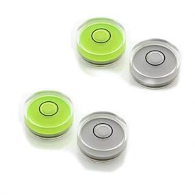 img 4 attached to Preamer Plastic Circular Vial Spirit Small Bubble Level - Perfect Tool for Picture Hanging, 3D Printing & Camera Tripods - Ø15x8mm, 30′/2mm - Set of 4