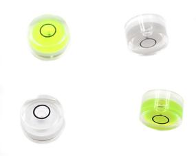 img 1 attached to Preamer Plastic Circular Vial Spirit Small Bubble Level - Perfect Tool for Picture Hanging, 3D Printing & Camera Tripods - Ø15x8mm, 30′/2mm - Set of 4