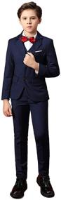 img 4 attached to 👶 Tuxedo Wedding Toddler Formal Dresswear Boys' Clothing, Suits & Sport Coats