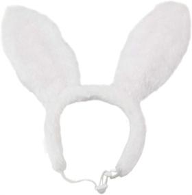 img 1 attached to 🐰 ANIAC Pet Headgear Soft Headband with Cute Bunny Ears - Warm Hat Head Accessories for Easter Costume - Cats, Kittens, Puppies, and Small Dogs