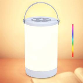 img 4 attached to 🔦 VCUTEKA Cordless Table Lamps - Rechargeable Lantern LED Bedside Lamp with Adjustable Warm White Color, Dimmable Light, Portable Hanging Night Light Touch Lamp for Bedroom & Living Room