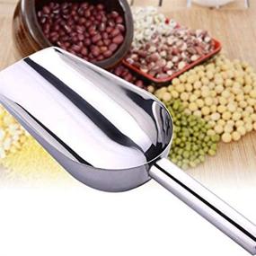 img 3 attached to 🍨 6-Pack Mini Ice Scoop - 6oz Stainless Steel Metal Food Scoop for Kitchen, Shop, Popcorn, Candy, Coffee Beans