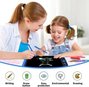 img 2 attached to 🔵 Sunany 8.5" LCD Writing Tablet: Handwriting & Drawing Board for Kids and Adults - Blue