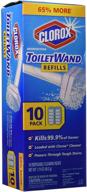 10-pack clorox toilet wand refill: convenient and efficient cleaning solution logo