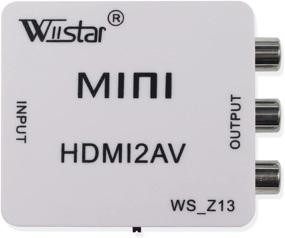 img 4 attached to 🔌 HDMI to AV CVBS Converter: 1080P Mini HDMI to RCA Composite Adapter for HDTV PS4 - PAL/NTSC Supported