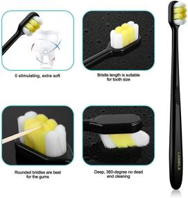 img 1 attached to Toothbrush ，10000 15000 Bristles Toothbrushes Sensitive Oral Care