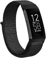 🔗 nylon bands for fitbit charge 4/3 (se) - soft and breathable replacement wristband sport strap for women and men by watdpro logo