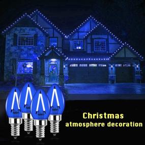 img 2 attached to 🎄 Lustaled Candelabra Incandescent Christmas Decoration: Radiant Festive Elegance for your Home