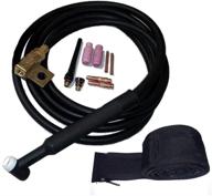 🔥 weldingcity 200-amp wp-26fv-25r air-cooled tig welding torch: complete package with 25-ft power cable hose and adapter 45v62 logo