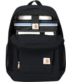 img 1 attached to 🎒 Carhartt Legacy Work Backpack - Padded Laptop Sleeve with Tablet Storage, Black