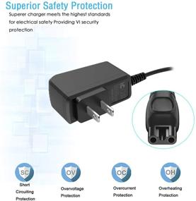 img 3 attached to 💡 AC Charger for Philips 7100 7200 7300 7400 5100 5200 5500 3100 3500 4100 4200 6100 8000X 8500X 8900 9300 9700 Series Shaver Razor - Power Supply Cord