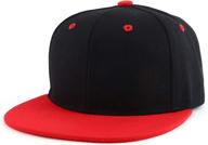 trendy apparel shop structured flatbill boys' accessories : hats & caps logo