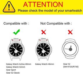 img 3 attached to Ремешок Fintie совместим с Samsung Galaxy Watch 4 40 мм/44 мм и Classic 42 мм/46 мм / Galaxy Watch 3 41 мм / Galaxy Watch 42 мм