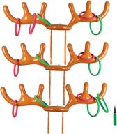 🎄 luckysea 3-sets inflatable reindeer ring toss antler games toys for christmas xmas holiday party favors, with pump logo