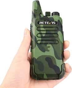 img 1 attached to 📻 Retevis RT22 Walkie Talkies: Rechargeable Two Way Radios with Voice Activation & Emergency Alarm - Ideal for Outdoor Adventures and Cruise Ships (4 Pack)